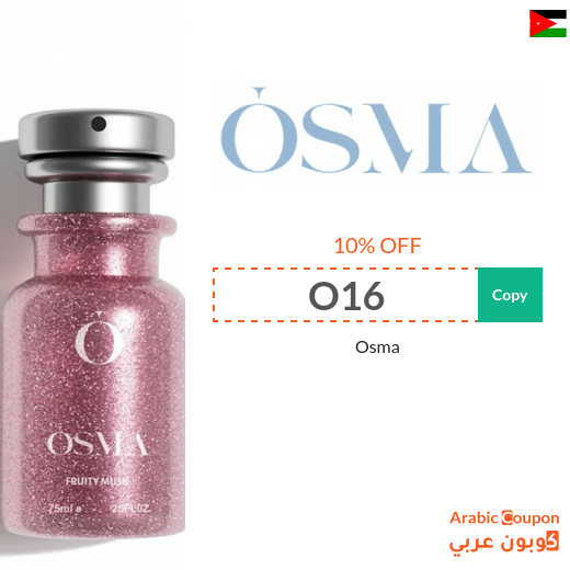 Osma coupon on all products with up to 10% off