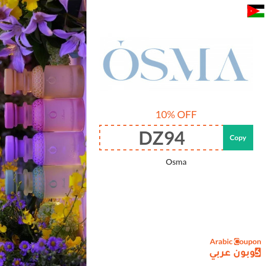 Osma promo code 2026 on all perfumes in Jordan