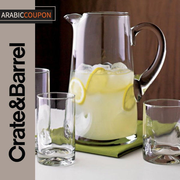 Create & Barrel Transparent Pitcher with Curves